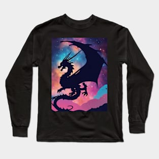 Dragon’s Night Sky Long Sleeve T-Shirt